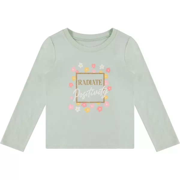 BTween Girls 4-Pack Long Sleeve Graphic T-Shirts - 100% Cotton, Fun &amp; Vibrant Designs