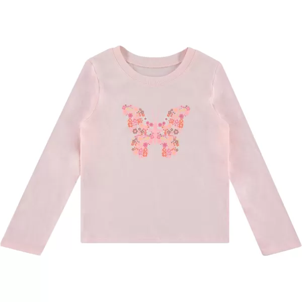 BTween Girls 4-Pack Long Sleeve Graphic T-Shirts - 100% Cotton, Fun &amp; Vibrant Designs