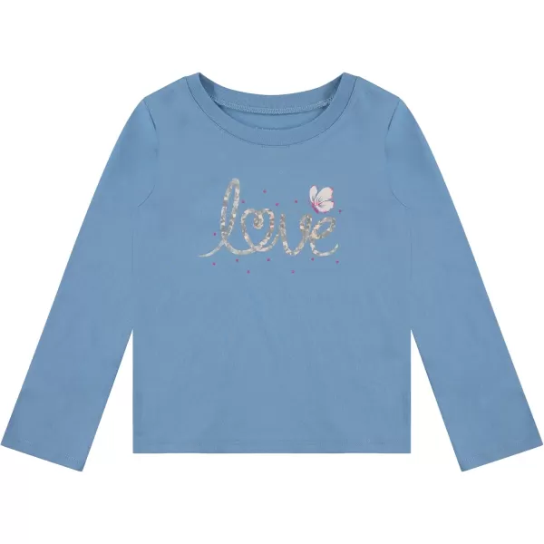 BTween Girls 4-Pack Long Sleeve Graphic T-Shirts - 100% Cotton, Fun &amp; Vibrant Designs