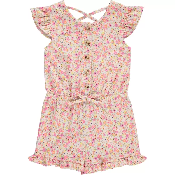 BTween 3-Pack Girls' Jumpsuits &amp; Rompers - Sleeveless &amp; Flutter Sleeve One Piece Overall Suit for Kids