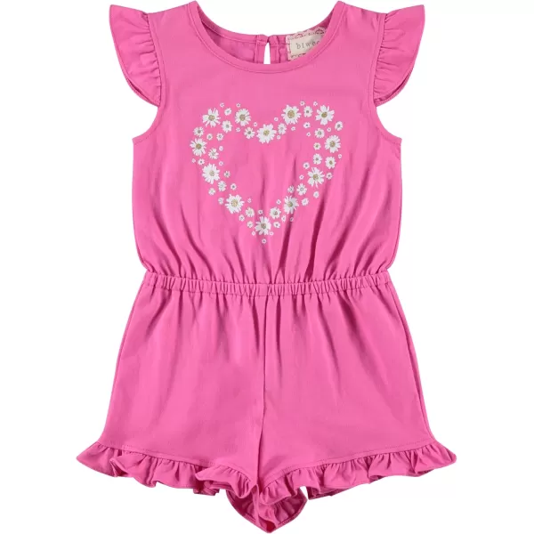 BTween 3-Pack Girls' Jumpsuits &amp; Rompers - Sleeveless &amp; Flutter Sleeve One Piece Overall Suit for Kids