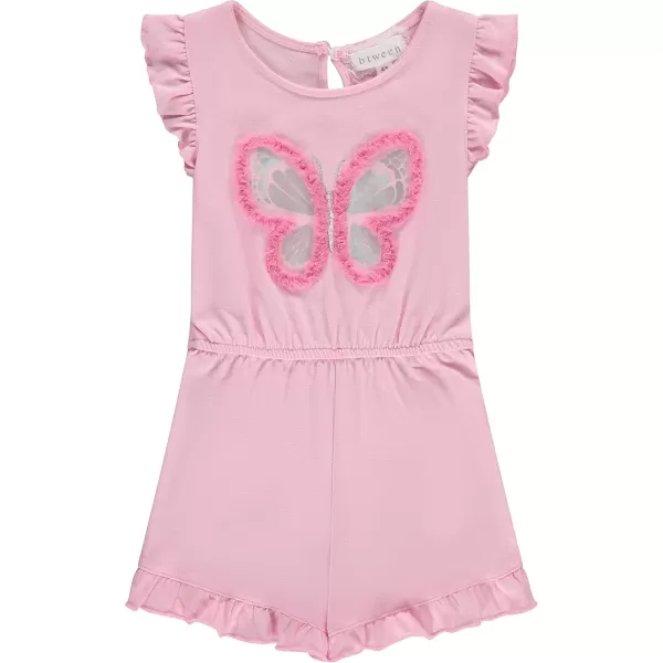 BTween 3-Pack Girls' Jumpsuits &amp; Rompers - Sleeveless &amp; Flutter Sleeve One Piece Overall Suit for Kids