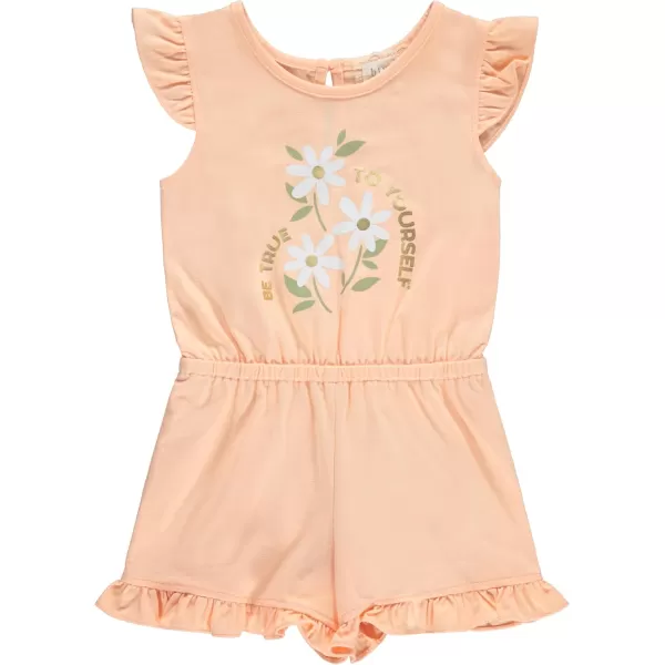 BTween 3-Pack Girls' Jumpsuits &amp; Rompers - Sleeveless &amp; Flutter Sleeve One Piece Overall Suit for Kids