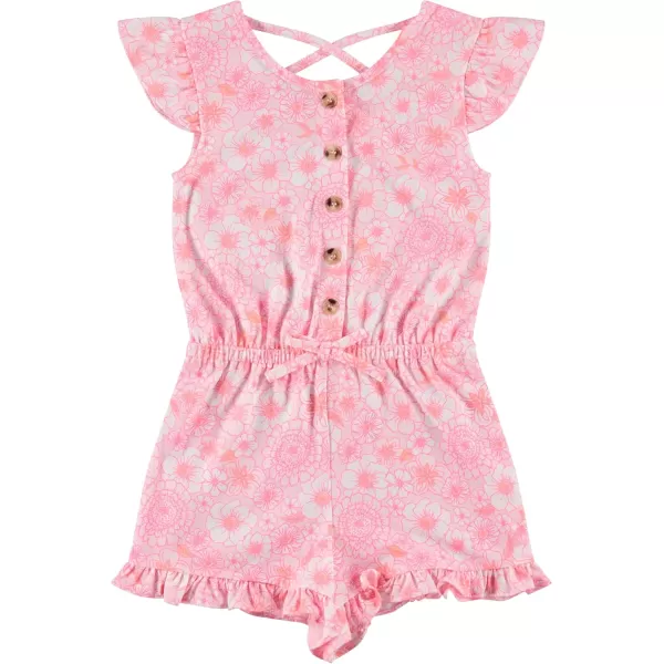 BTween 3-Pack Girls' Jumpsuits &amp; Rompers - Sleeveless &amp; Flutter Sleeve One Piece Overall Suit for Kids