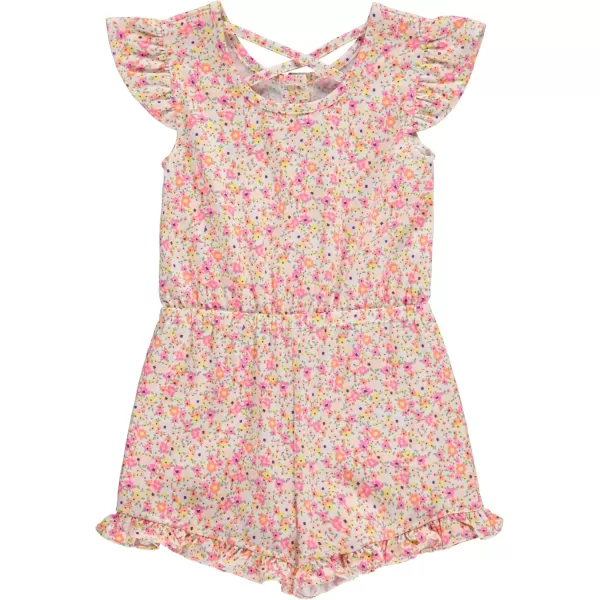 BTween 3-Pack Girls' Jumpsuits &amp; Rompers - Sleeveless &amp; Flutter Sleeve One Piece Overall Suit for Kids