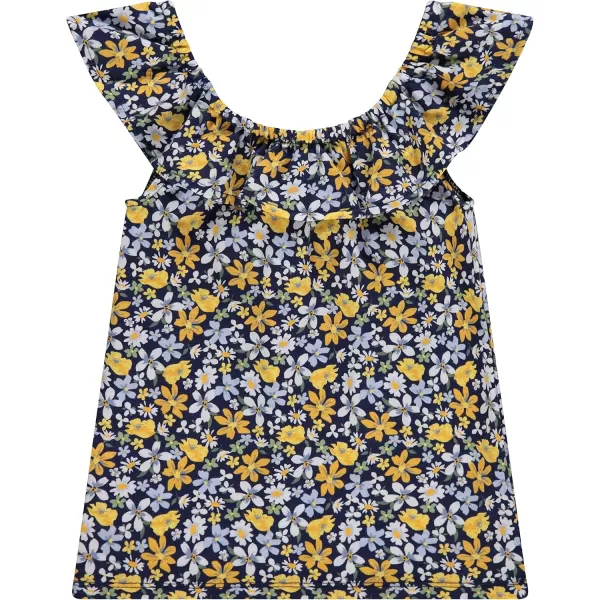 BTween 4-Pack Girls' Tops, Tees &amp; Blouses - Short Sleeve Tshirts, Ruffle Top and Off Shoulder Shirt Bundle