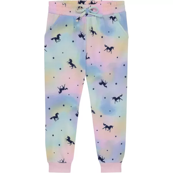 BTween Kids Girl's Fashion Stretch Waist Ultra Soft Jogger Pants Set - 3 Pack Bundle