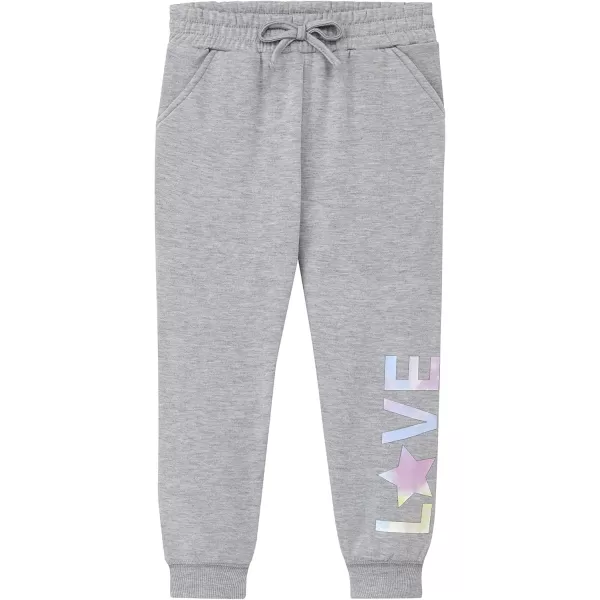 BTween Kids Girl's Fashion Stretch Waist Ultra Soft Jogger Pants Set - 3 Pack Bundle