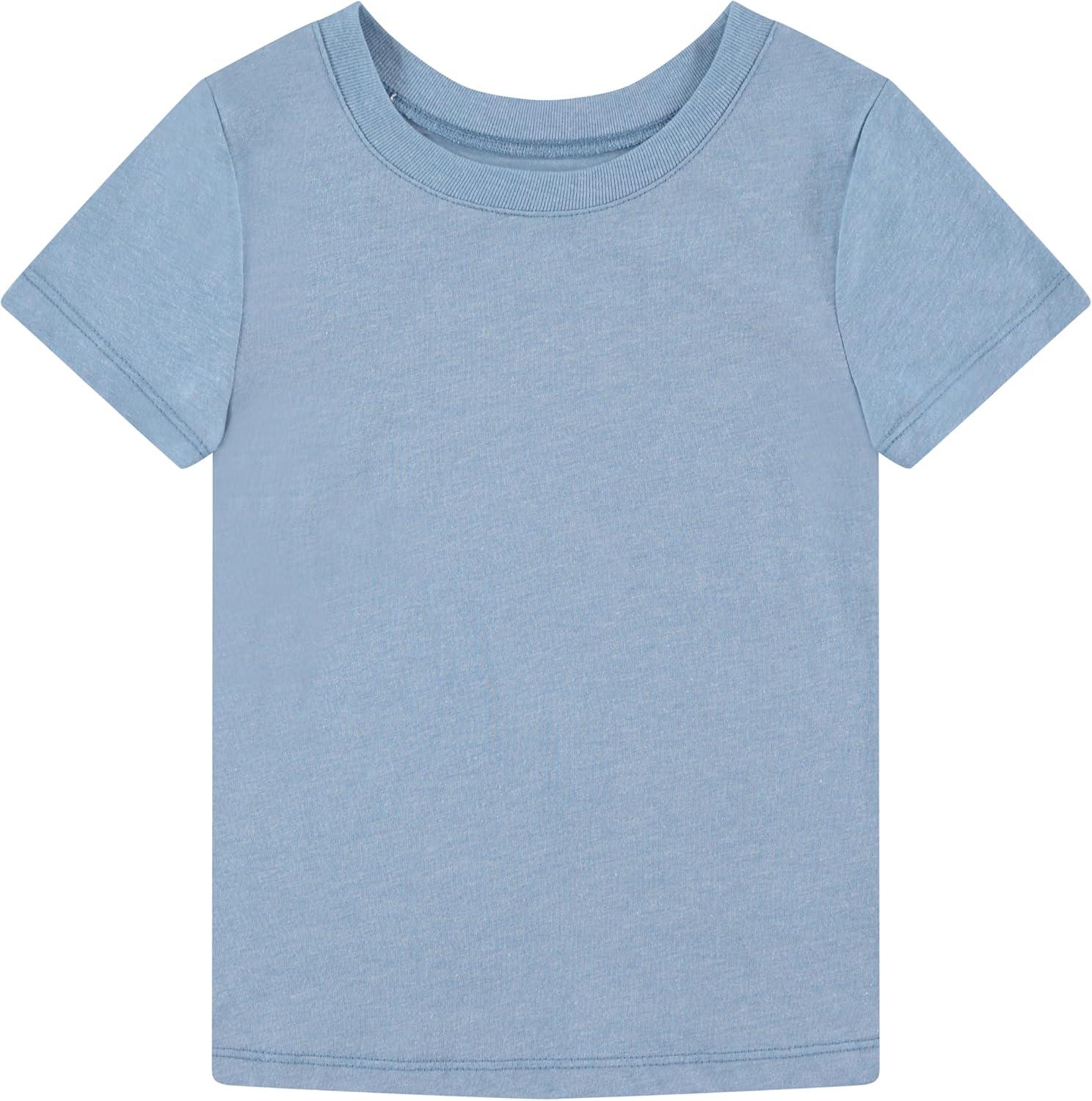 imageBTween Girls 4Piece Tops  Fashionable Short Sleeve TShirt  Casual Daily Shirt for Kids  Assorted ColorsBasc1