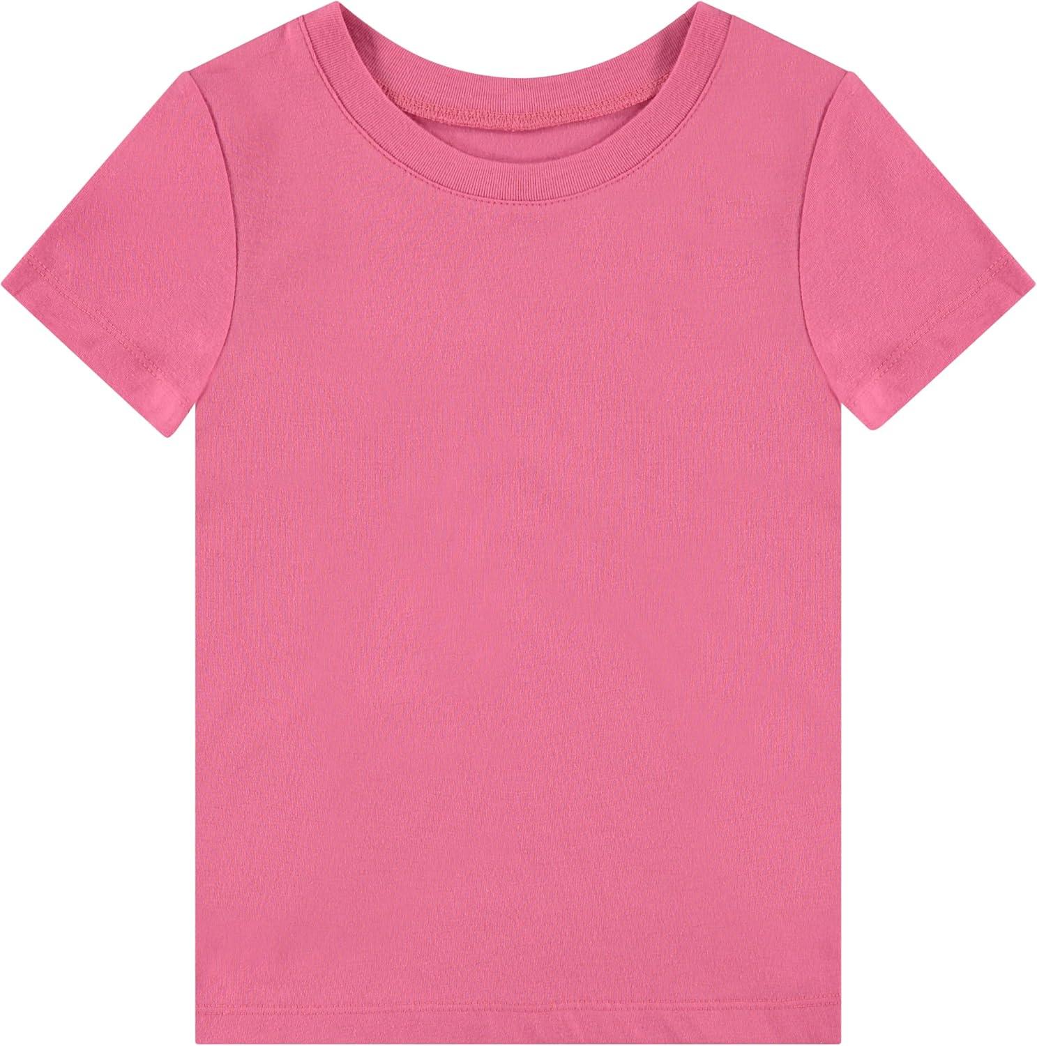 imageBTween Girls 4Piece Tops  Fashionable Short Sleeve TShirt  Casual Daily Shirt for Kids  Assorted ColorsBasic