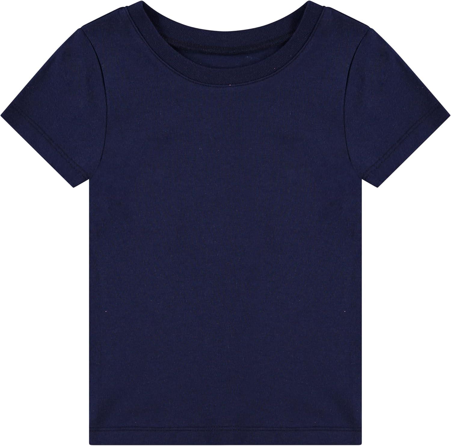 imageBTween Girls 4Piece Tops  Fashionable Short Sleeve TShirt  Casual Daily Shirt for Kids  Assorted ColorsBasic
