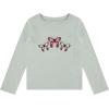 imageBTween Girls 4Pack Long Sleeve Graphic TShirts  Cotton Blend Fun ampamp Vibrant DesignsGreen
