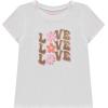 imageBTween Girls 4Piece Tops  Fashionable Short Sleeve TShirt  Casual Daily Shirt for Kids  Assorted ColorsOatm