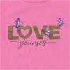 imageBTween Girls 4Piece Tops  Fashionable Short Sleeve TShirt  Casual Daily Shirt for Kids  Assorted ColorsStraw