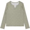 imageBTween Girls 4Pack Long Sleeve Fashion Ribbed Tops  Cotton Blend Fun ampamp Vibrant DesignsBlush