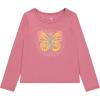 imageBTween Girls 4Pack Long Sleeve Fashion Ribbed Tops  Cotton Blend Fun ampamp Vibrant DesignsBlush