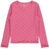 imageBTween Girls 4Pack Long Sleeve Fashion Ribbed Tops  Cotton Blend Fun ampamp Vibrant DesignsFlowr
