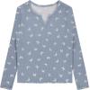 imageBTween Girls 4Pack Long Sleeve Fashion Ribbed Tops  Cotton Blend Fun ampamp Vibrant DesignsLilac
