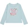 imageBTween Girls 4Pack Long Sleeve Fashion Ribbed Tops  Cotton Blend Fun ampamp Vibrant DesignsYelow