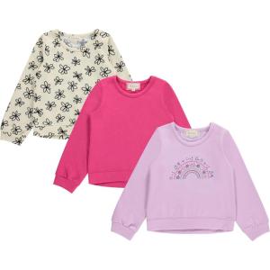 imageBTween Girls 3Piece Crew Neck Fleece Sweatshirt Set Long Sleeve Cotton Blend Pullover Soft and Comfortable Sizes 412Daisy