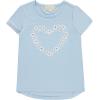imageBTween Girls 4Piece Summer Tops  Fashionable Short Sleeve TShirt  Casual Daily Shirt for Kids  Assorted ColorsLilac