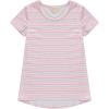 imageBTween Girls 4Piece Summer Tops  Fashionable Short Sleeve TShirt  Casual Daily Shirt for Kids  Assorted ColorsStrip