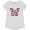imageBTween Girls 4Piece Summer Tops  Fashionable Short Sleeve TShirt  Casual Daily Shirt for Kids  Assorted ColorsStrip
