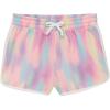 imageBTween Girls 4 Piece Active Performance Dolphin Shorts with Faux Drawstring Sports Running Shorts for KidsRtdye