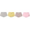 imageBTween Girls 4 Piece Active Performance Dolphin Shorts with Faux Drawstring Sports Running Shorts for KidsYlwfl