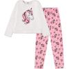 imageBTween Wooby Pajamas for Girls Kids PJs with Plush Shirt Pants Two Piece Animal Sleepwear Jammies Unicorn or Fox DesignIvory