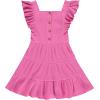 imageBTween 3 Piece Girls Summer Dress Set Short Sleeve Casual Skater DressesStraw