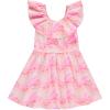 imageBTween 3 Piece Girls Summer Dress Set Short Sleeve Casual Skater DressesStraw