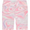 imageBTween Girls 4 Pack Bike Shorts Stretchy Soft High Waist Athletic Shorts for Kids with Fun Prints ColorsFlora