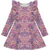 imageBTween Girls Long Sleeve Dresses 3 Pack Soft Cotton Casual Dresses for KidsRose