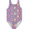 imageBTween Girls Multi Pack One Piece Swimwear Unique Colors and Patterns Sizes 416 for Kids and ToddlersFlowr