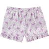imageBTween Girls Satin Pajama Set 4 Pack Short Sleeve ButtonDown Sleepwear for Kids Soft and Breathable NightwearFlowr