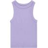 imageGirls 4 Pack Ribbed Tank Tops Sleeveless Cotton Blend Tees for Everyday Wear Layering or Summer Outfits Sizes 414Laven