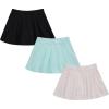 imageBTween 3 Pack Skorts for Girls Kids Scooter Skirts Skirt Layered ShortsAqua