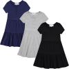 imageBTween 3 Piece Girls Summer Dress Set Short Sleeve Casual Skater DressesBasic