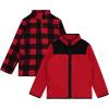 imageBTween Girls Cozy Fleece Jackets for Kids Warm and Cute Winter WearRed