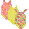 imageBTween Girls Multi Pack One Piece Swimwear Unique Colors and Patterns Sizes 416 for Kids and ToddlersPinea
