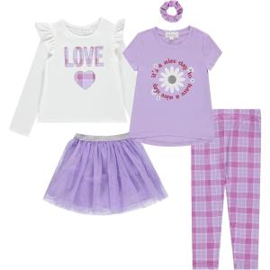 imageBTween Girls Kids Clothing and Accessory Set 5 Piece Mix And Match SetsLaven
