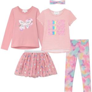 imageBTween Girls Kids Clothing and Accessory Set 5 Piece Mix And Match SetsMauve