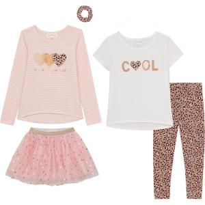 imageBTween Girls Kids Clothing and Accessory Set 5 Piece Mix And Match SetsPinkd