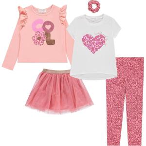 imageBTween Girls Kids Clothing and Accessory Set 5 Piece Mix And Match SetsSnowh