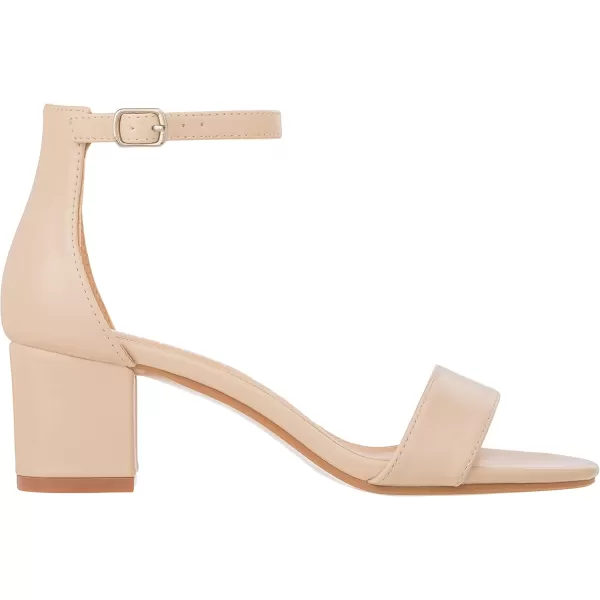 ILLUDE Womens Fashion Ankle Strap Kitten Heel Sandals  Adorable Cute Low Block Heel  JasmineNude Pu