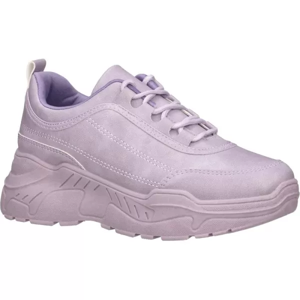 ILLUDE Womens Chunky Platform Sneakers LaceUp Walking Shoes Fashion Chunky Sneakers Causal Dad ShoesPurple Nubuck
