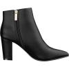 imageILLUDE Womens Fashion Ankle Boots Comfortable Chunky Block Heel Pointed Toe BootiesBlack Pu