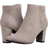 imageILLUDE Womens Fashion Ankle Boots Comfortable Chunky Block Heel Pointed Toe BootiesTaupe Suede