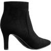 imageILLUDE Womens Fashion Ankle Boots Comfortable Pointed Toe Stiletto Bootie High Heels BootBlack Suede